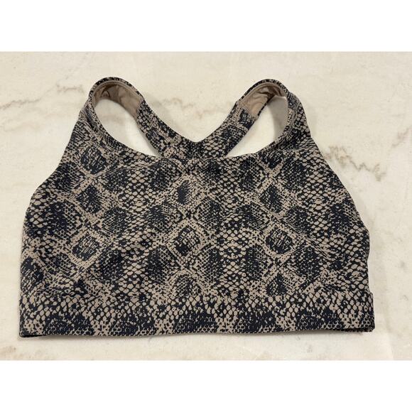 Athleta Snake Print Racerback Sports Bra – Size S (GUC) - Picture 2 of 7